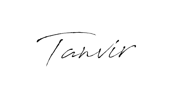 Tanvir stylish signature style. Best Handwritten Sign (Antro_Vectra) for my name. Handwritten Signature Collection Ideas for my name Tanvir. Tanvir signature style 6 images and pictures png
