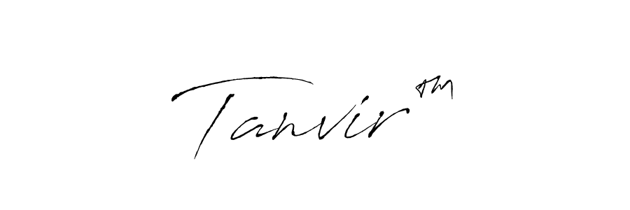 Antro_Vectra is a professional signature style that is perfect for those who want to add a touch of class to their signature. It is also a great choice for those who want to make their signature more unique. Get Tanvir™ name to fancy signature for free. Tanvir™ signature style 6 images and pictures png