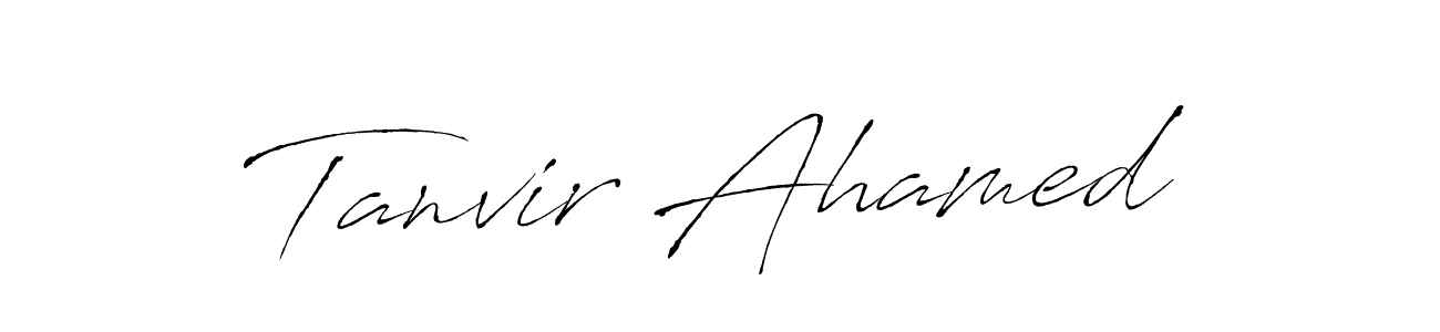 How to make Tanvir Ahamed signature? Antro_Vectra is a professional autograph style. Create handwritten signature for Tanvir Ahamed name. Tanvir Ahamed signature style 6 images and pictures png