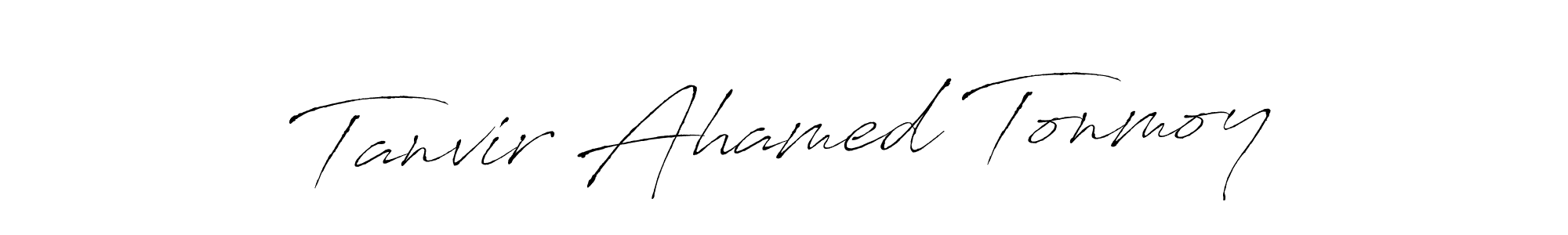 How to make Tanvir Ahamed Tonmoy signature? Antro_Vectra is a professional autograph style. Create handwritten signature for Tanvir Ahamed Tonmoy name. Tanvir Ahamed Tonmoy signature style 6 images and pictures png