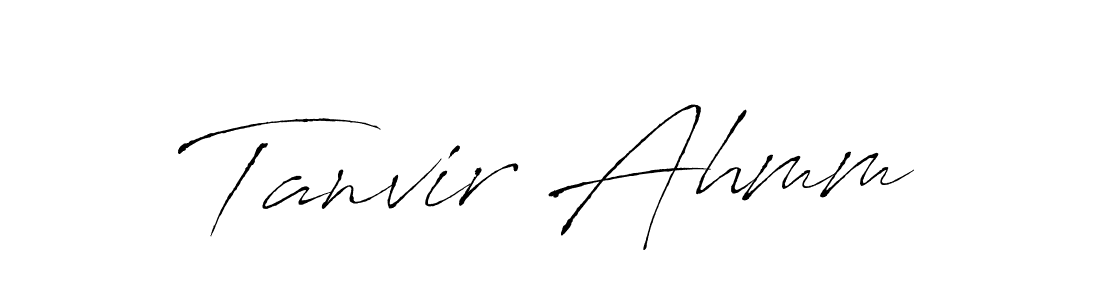Tanvir Ahmm stylish signature style. Best Handwritten Sign (Antro_Vectra) for my name. Handwritten Signature Collection Ideas for my name Tanvir Ahmm. Tanvir Ahmm signature style 6 images and pictures png