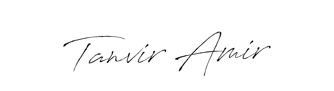 The best way (Antro_Vectra) to make a short signature is to pick only two or three words in your name. The name Tanvir Amir include a total of six letters. For converting this name. Tanvir Amir signature style 6 images and pictures png
