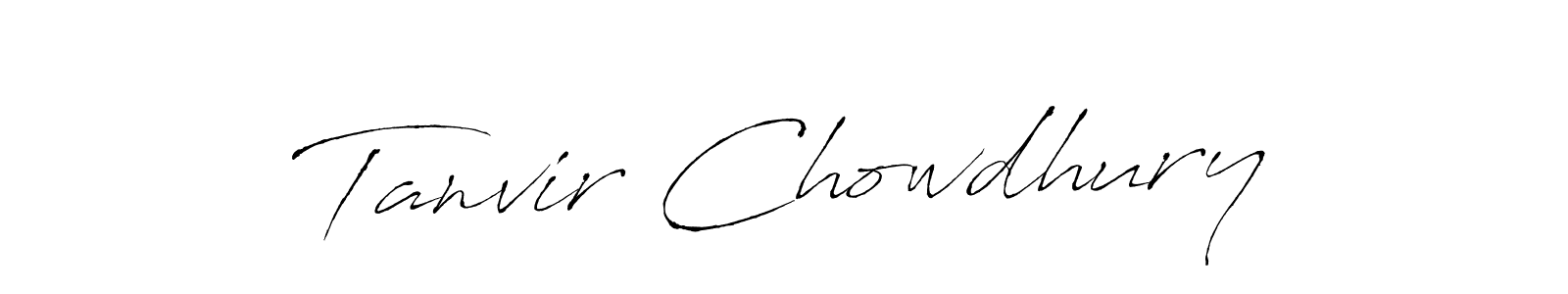 Make a beautiful signature design for name Tanvir Chowdhury. With this signature (Antro_Vectra) style, you can create a handwritten signature for free. Tanvir Chowdhury signature style 6 images and pictures png