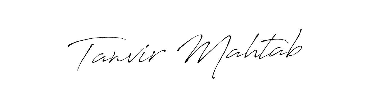 How to make Tanvir Mahtab name signature. Use Antro_Vectra style for creating short signs online. This is the latest handwritten sign. Tanvir Mahtab signature style 6 images and pictures png