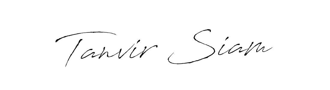 Design your own signature with our free online signature maker. With this signature software, you can create a handwritten (Antro_Vectra) signature for name Tanvir Siam. Tanvir Siam signature style 6 images and pictures png