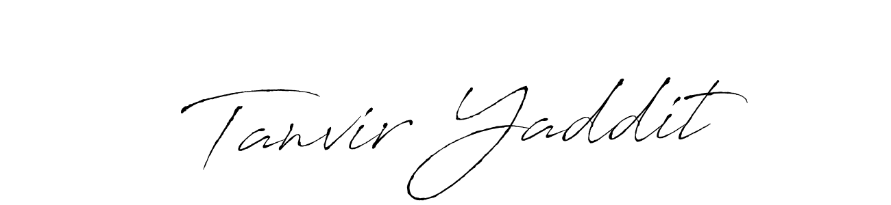 Create a beautiful signature design for name Tanvir Yaddit. With this signature (Antro_Vectra) fonts, you can make a handwritten signature for free. Tanvir Yaddit signature style 6 images and pictures png