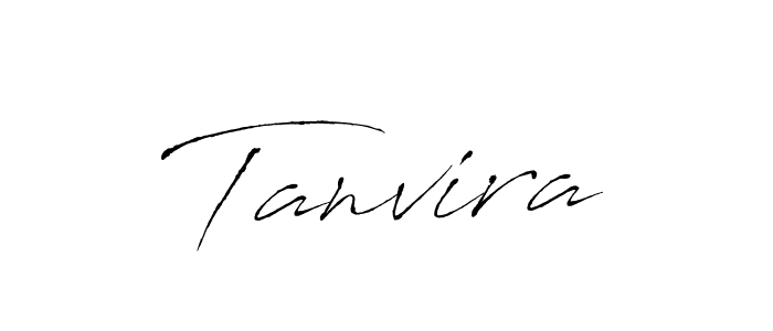 Make a beautiful signature design for name Tanvira. With this signature (Antro_Vectra) style, you can create a handwritten signature for free. Tanvira signature style 6 images and pictures png