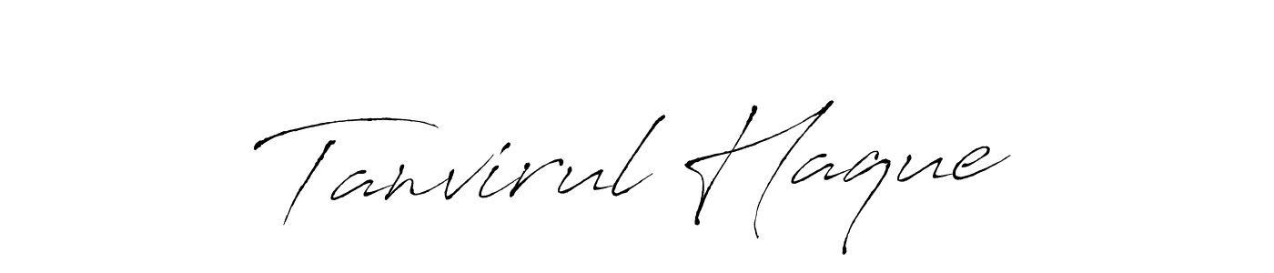 Tanvirul Haque stylish signature style. Best Handwritten Sign (Antro_Vectra) for my name. Handwritten Signature Collection Ideas for my name Tanvirul Haque. Tanvirul Haque signature style 6 images and pictures png