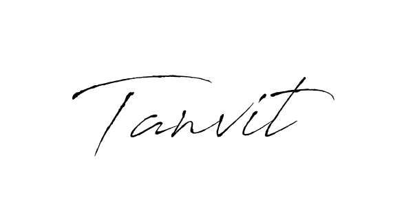 Tanvit stylish signature style. Best Handwritten Sign (Antro_Vectra) for my name. Handwritten Signature Collection Ideas for my name Tanvit. Tanvit signature style 6 images and pictures png