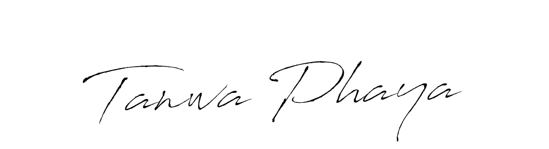 How to make Tanwa Phaya signature? Antro_Vectra is a professional autograph style. Create handwritten signature for Tanwa Phaya name. Tanwa Phaya signature style 6 images and pictures png