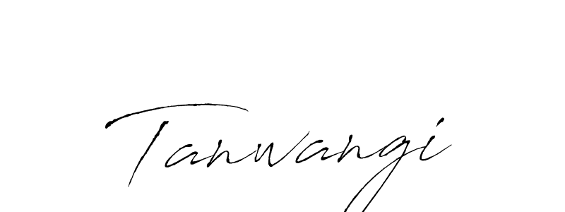 How to make Tanwangi signature? Antro_Vectra is a professional autograph style. Create handwritten signature for Tanwangi name. Tanwangi signature style 6 images and pictures png