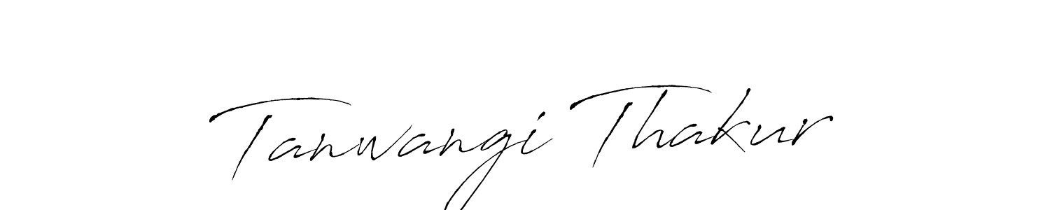 Design your own signature with our free online signature maker. With this signature software, you can create a handwritten (Antro_Vectra) signature for name Tanwangi Thakur. Tanwangi Thakur signature style 6 images and pictures png