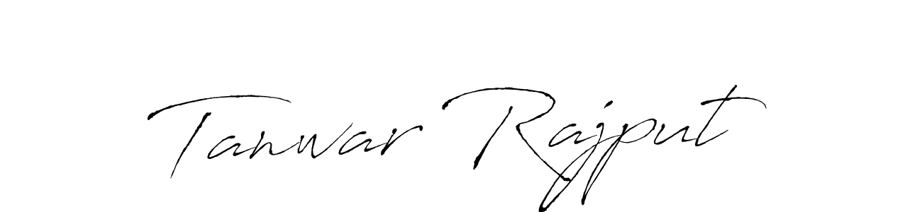 How to make Tanwar Rajput name signature. Use Antro_Vectra style for creating short signs online. This is the latest handwritten sign. Tanwar Rajput signature style 6 images and pictures png