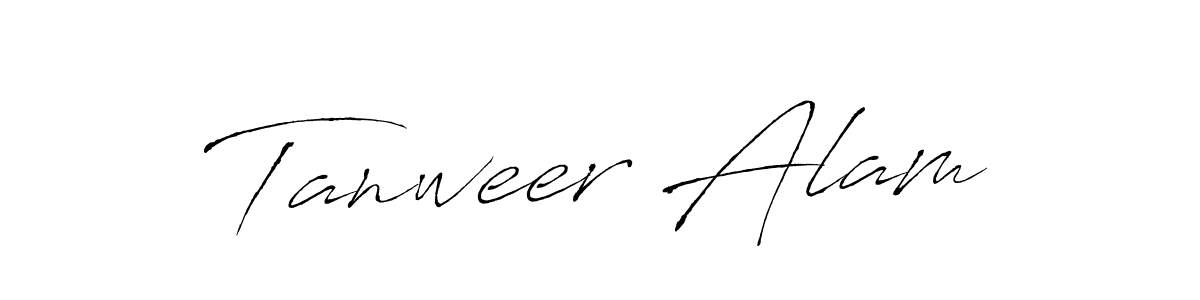 Design your own signature with our free online signature maker. With this signature software, you can create a handwritten (Antro_Vectra) signature for name Tanweer Alam. Tanweer Alam signature style 6 images and pictures png