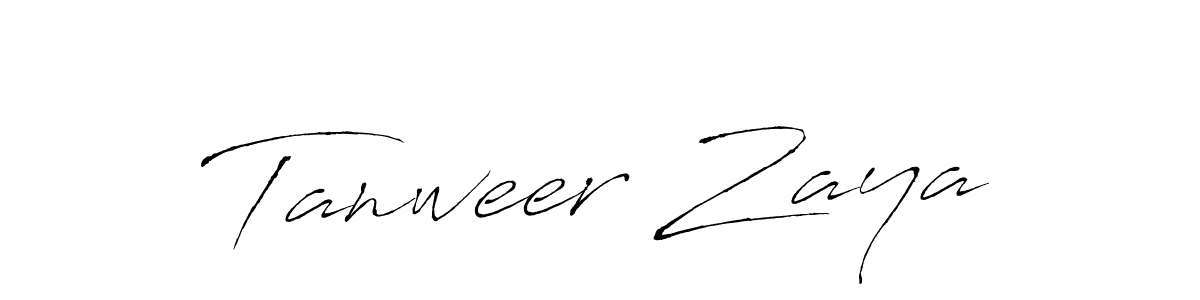 Also we have Tanweer Zaya name is the best signature style. Create professional handwritten signature collection using Antro_Vectra autograph style. Tanweer Zaya signature style 6 images and pictures png