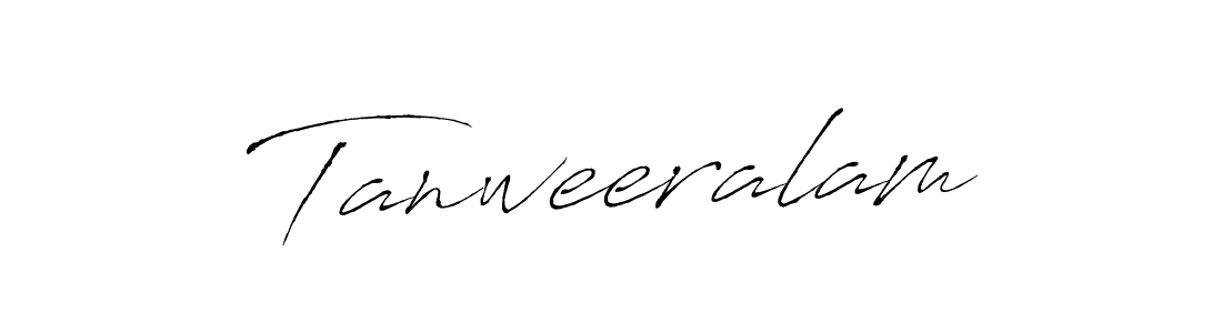 Tanweeralam stylish signature style. Best Handwritten Sign (Antro_Vectra) for my name. Handwritten Signature Collection Ideas for my name Tanweeralam. Tanweeralam signature style 6 images and pictures png