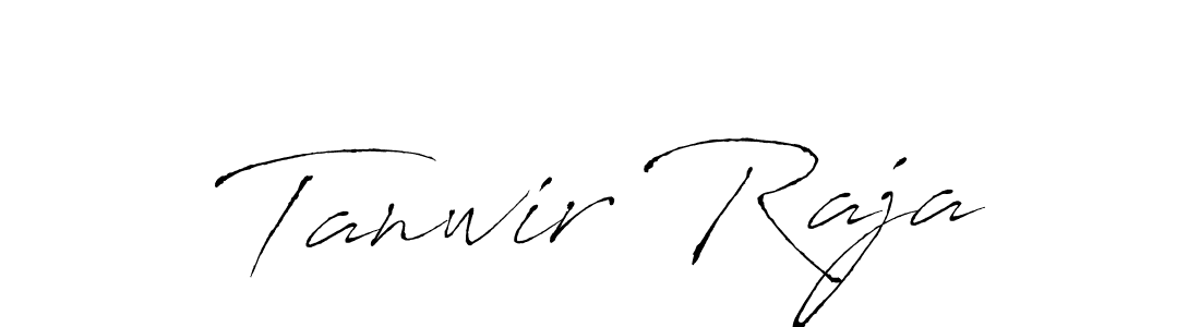 Design your own signature with our free online signature maker. With this signature software, you can create a handwritten (Antro_Vectra) signature for name Tanwir Raja. Tanwir Raja signature style 6 images and pictures png
