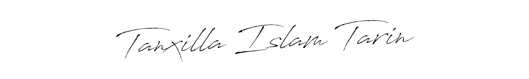Use a signature maker to create a handwritten signature online. With this signature software, you can design (Antro_Vectra) your own signature for name Tanxilla Islam Tarin. Tanxilla Islam Tarin signature style 6 images and pictures png