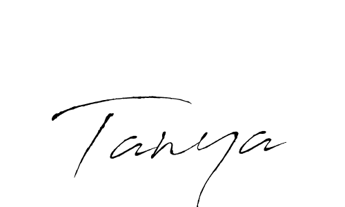 Tanya stylish signature style. Best Handwritten Sign (Antro_Vectra) for my name. Handwritten Signature Collection Ideas for my name Tanya. Tanya signature style 6 images and pictures png