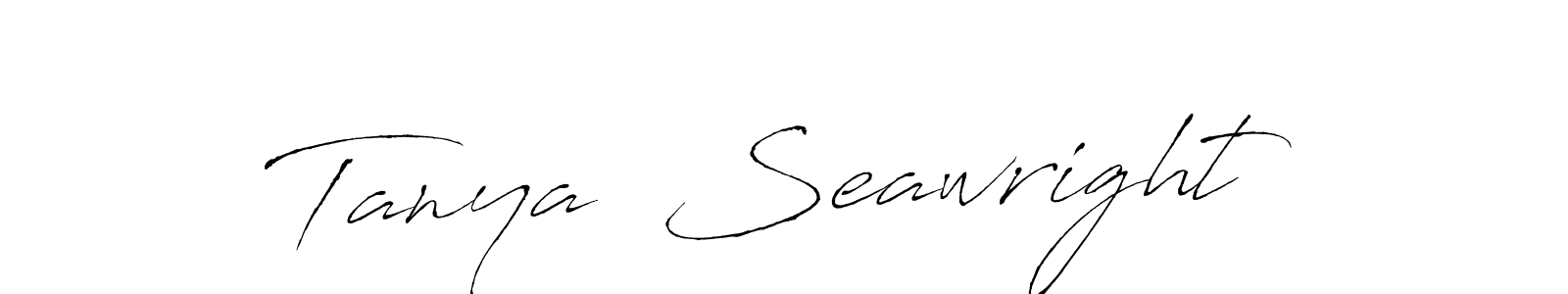 Create a beautiful signature design for name Tanya  Seawright. With this signature (Antro_Vectra) fonts, you can make a handwritten signature for free. Tanya  Seawright signature style 6 images and pictures png