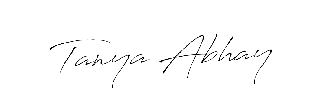 Make a beautiful signature design for name Tanya Abhay. Use this online signature maker to create a handwritten signature for free. Tanya Abhay signature style 6 images and pictures png