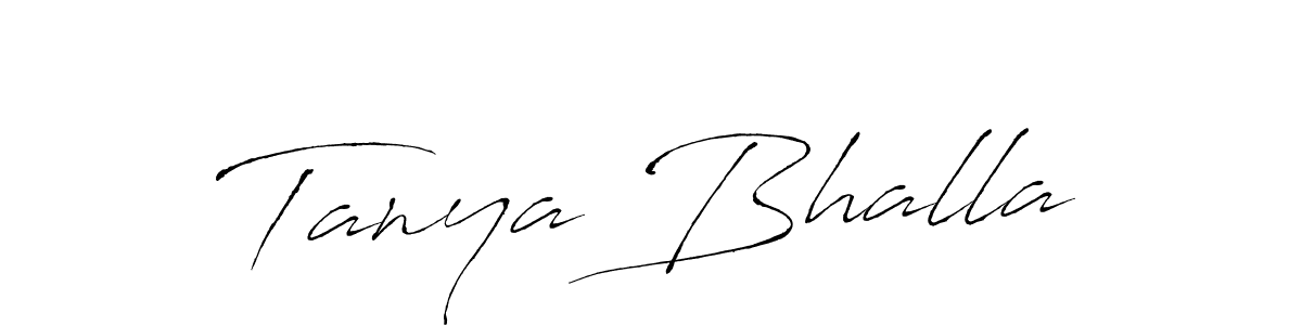 Make a beautiful signature design for name Tanya Bhalla. With this signature (Antro_Vectra) style, you can create a handwritten signature for free. Tanya Bhalla signature style 6 images and pictures png