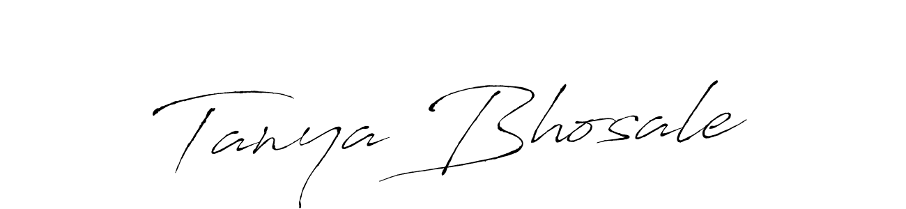 Tanya Bhosale stylish signature style. Best Handwritten Sign (Antro_Vectra) for my name. Handwritten Signature Collection Ideas for my name Tanya Bhosale. Tanya Bhosale signature style 6 images and pictures png