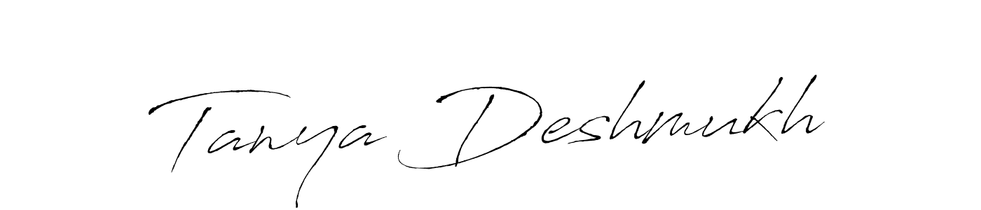 You should practise on your own different ways (Antro_Vectra) to write your name (Tanya Deshmukh) in signature. don't let someone else do it for you. Tanya Deshmukh signature style 6 images and pictures png