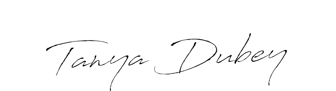 How to make Tanya Dubey signature? Antro_Vectra is a professional autograph style. Create handwritten signature for Tanya Dubey name. Tanya Dubey signature style 6 images and pictures png