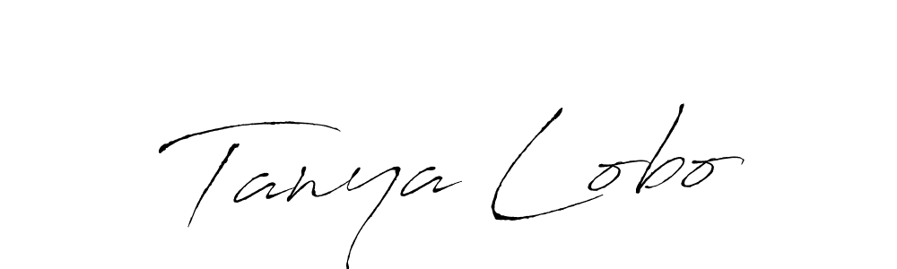 How to make Tanya Lobo name signature. Use Antro_Vectra style for creating short signs online. This is the latest handwritten sign. Tanya Lobo signature style 6 images and pictures png