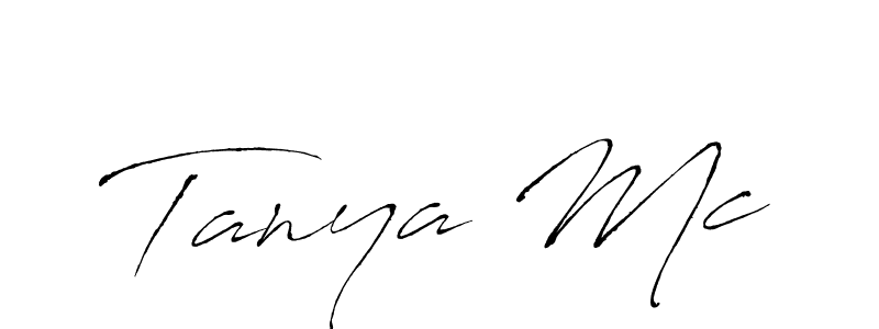 How to make Tanya Mc name signature. Use Antro_Vectra style for creating short signs online. This is the latest handwritten sign. Tanya Mc signature style 6 images and pictures png