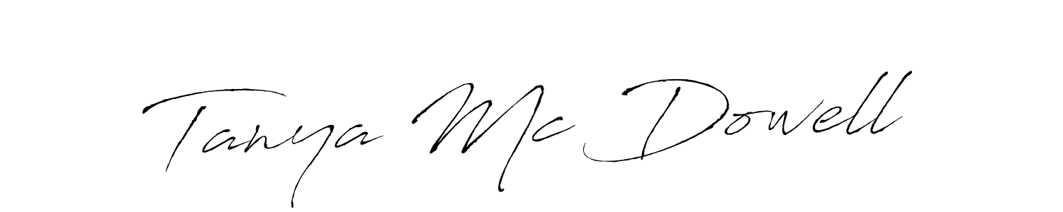 Tanya Mc Dowell stylish signature style. Best Handwritten Sign (Antro_Vectra) for my name. Handwritten Signature Collection Ideas for my name Tanya Mc Dowell. Tanya Mc Dowell signature style 6 images and pictures png