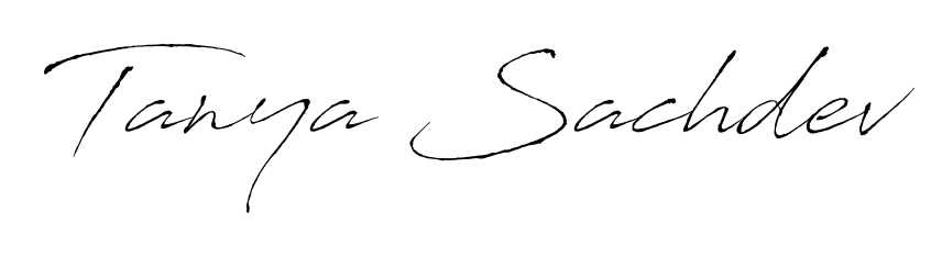 Style your name Tanya Sachdev with confidence using Antro_Vectra signature design. Simple, elegant, and ready for immediate document use. Tanya Sachdev signature style 6 images and pictures png