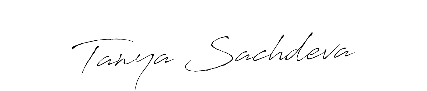 The best way (Antro_Vectra) to make a short signature is to pick only two or three words in your name. The name Tanya Sachdeva include a total of six letters. For converting this name. Tanya Sachdeva signature style 6 images and pictures png
