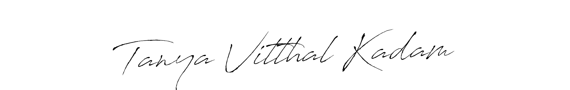Use a signature maker to create a handwritten signature online. With this signature software, you can design (Antro_Vectra) your own signature for name Tanya Vitthal Kadam. Tanya Vitthal Kadam signature style 6 images and pictures png