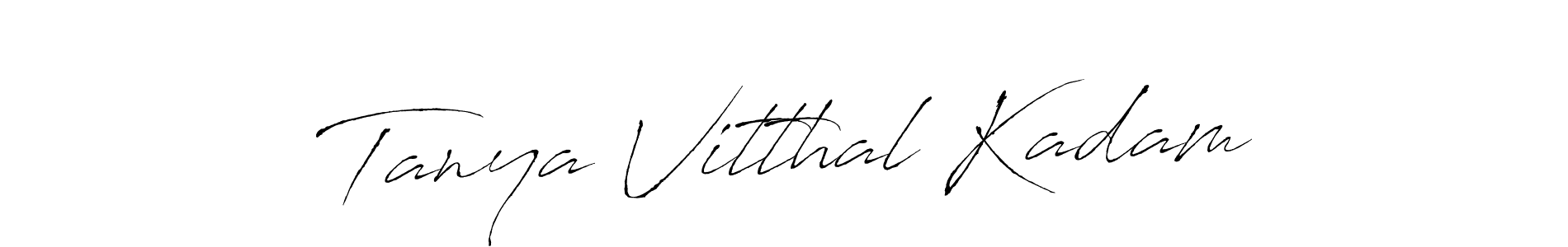 Use a signature maker to create a handwritten signature online. With this signature software, you can design (Antro_Vectra) your own signature for name Tanya Vitthal Kadam. Tanya Vitthal Kadam signature style 6 images and pictures png