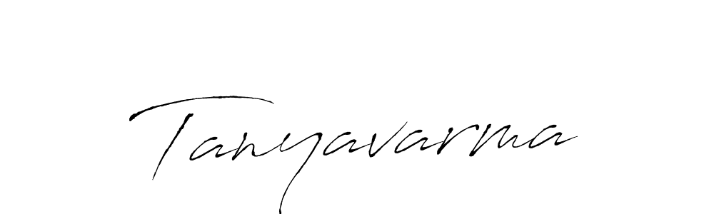 Create a beautiful signature design for name Tanyavarma. With this signature (Antro_Vectra) fonts, you can make a handwritten signature for free. Tanyavarma signature style 6 images and pictures png