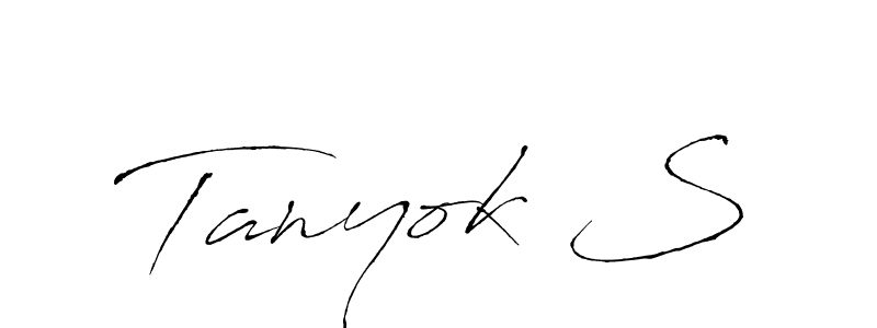 How to Draw Tanyok S signature style? Antro_Vectra is a latest design signature styles for name Tanyok S. Tanyok S signature style 6 images and pictures png
