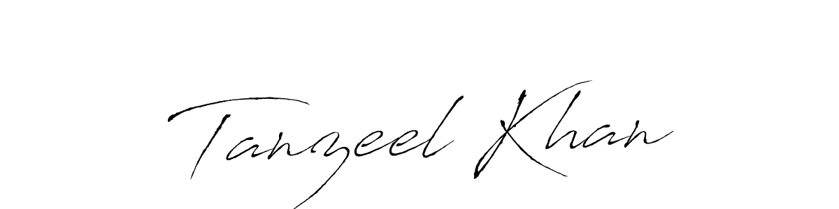 Also we have Tanzeel Khan name is the best signature style. Create professional handwritten signature collection using Antro_Vectra autograph style. Tanzeel Khan signature style 6 images and pictures png