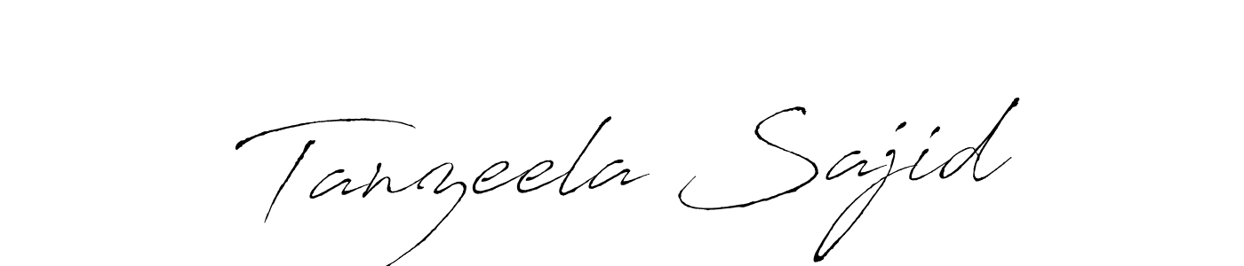 Tanzeela Sajid stylish signature style. Best Handwritten Sign (Antro_Vectra) for my name. Handwritten Signature Collection Ideas for my name Tanzeela Sajid. Tanzeela Sajid signature style 6 images and pictures png