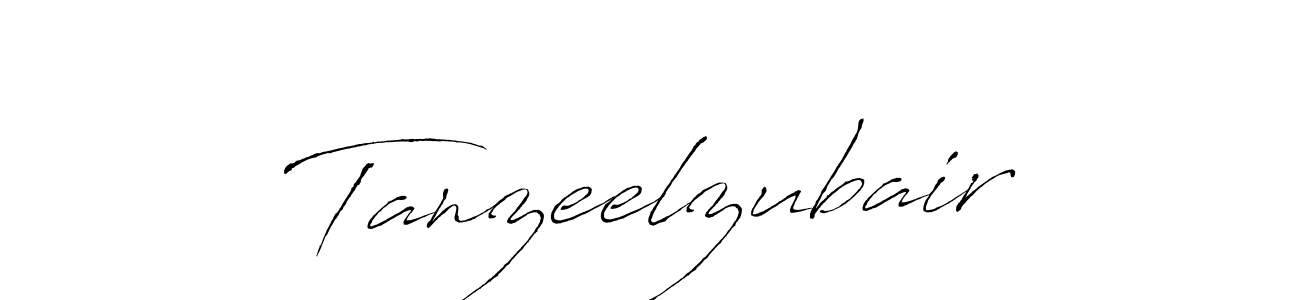 How to make Tanzeelzubair signature? Antro_Vectra is a professional autograph style. Create handwritten signature for Tanzeelzubair name. Tanzeelzubair signature style 6 images and pictures png
