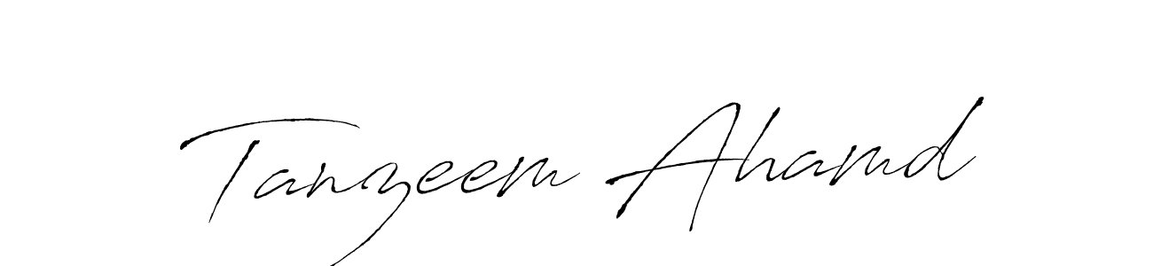 Also we have Tanzeem Ahamd name is the best signature style. Create professional handwritten signature collection using Antro_Vectra autograph style. Tanzeem Ahamd signature style 6 images and pictures png
