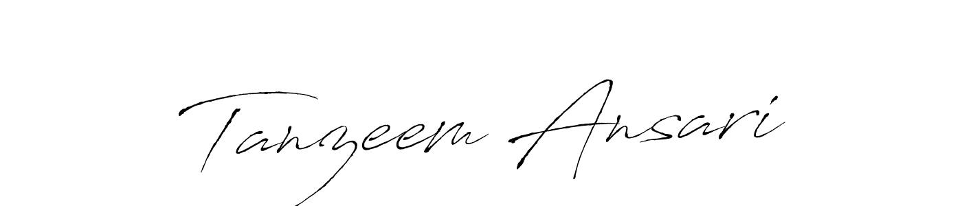 Create a beautiful signature design for name Tanzeem Ansari. With this signature (Antro_Vectra) fonts, you can make a handwritten signature for free. Tanzeem Ansari signature style 6 images and pictures png