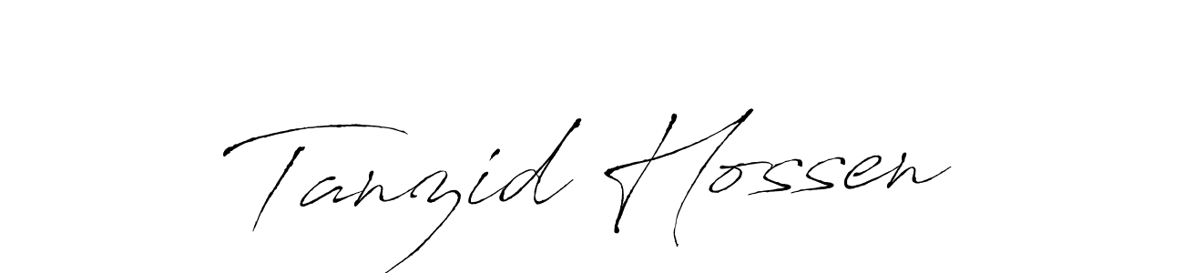 Design your own signature with our free online signature maker. With this signature software, you can create a handwritten (Antro_Vectra) signature for name Tanzid Hossen. Tanzid Hossen signature style 6 images and pictures png