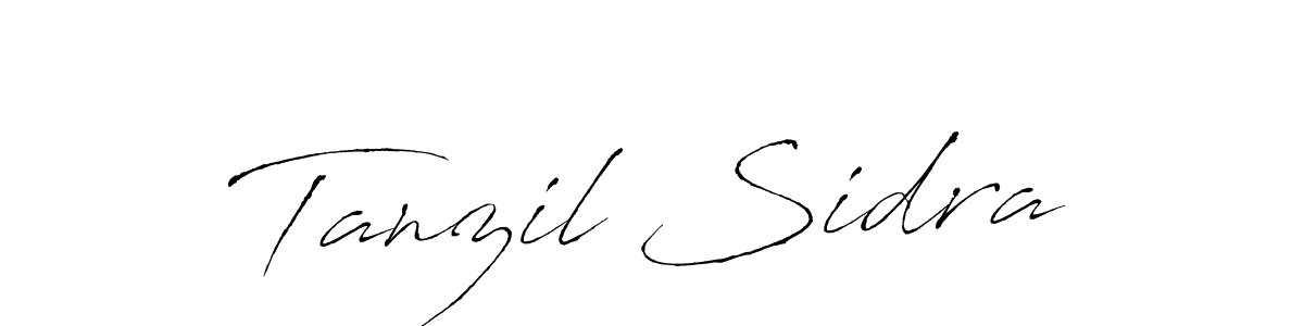 Create a beautiful signature design for name Tanzil Sidra. With this signature (Antro_Vectra) fonts, you can make a handwritten signature for free. Tanzil Sidra signature style 6 images and pictures png