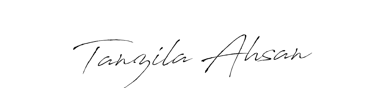Make a short Tanzila Ahsan signature style. Manage your documents anywhere anytime using Antro_Vectra. Create and add eSignatures, submit forms, share and send files easily. Tanzila Ahsan signature style 6 images and pictures png
