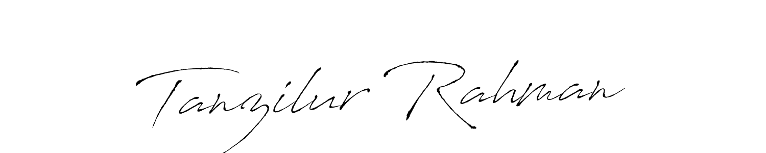 How to make Tanzilur Rahman name signature. Use Antro_Vectra style for creating short signs online. This is the latest handwritten sign. Tanzilur Rahman signature style 6 images and pictures png