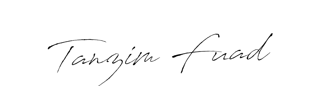 How to make Tanzim Fuad name signature. Use Antro_Vectra style for creating short signs online. This is the latest handwritten sign. Tanzim Fuad signature style 6 images and pictures png
