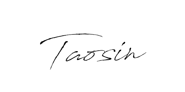 Use a signature maker to create a handwritten signature online. With this signature software, you can design (Antro_Vectra) your own signature for name Taosin. Taosin signature style 6 images and pictures png