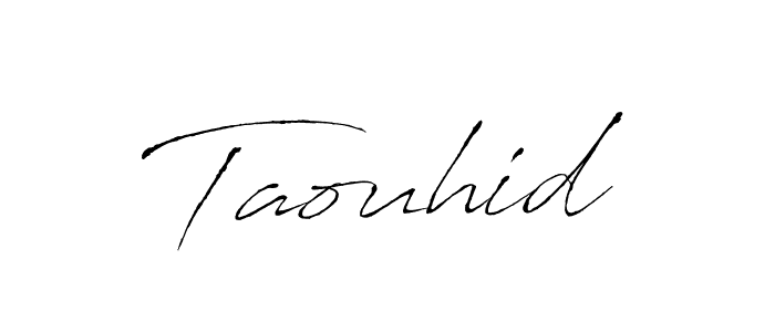 Also You can easily find your signature by using the search form. We will create Taouhid name handwritten signature images for you free of cost using Antro_Vectra sign style. Taouhid signature style 6 images and pictures png